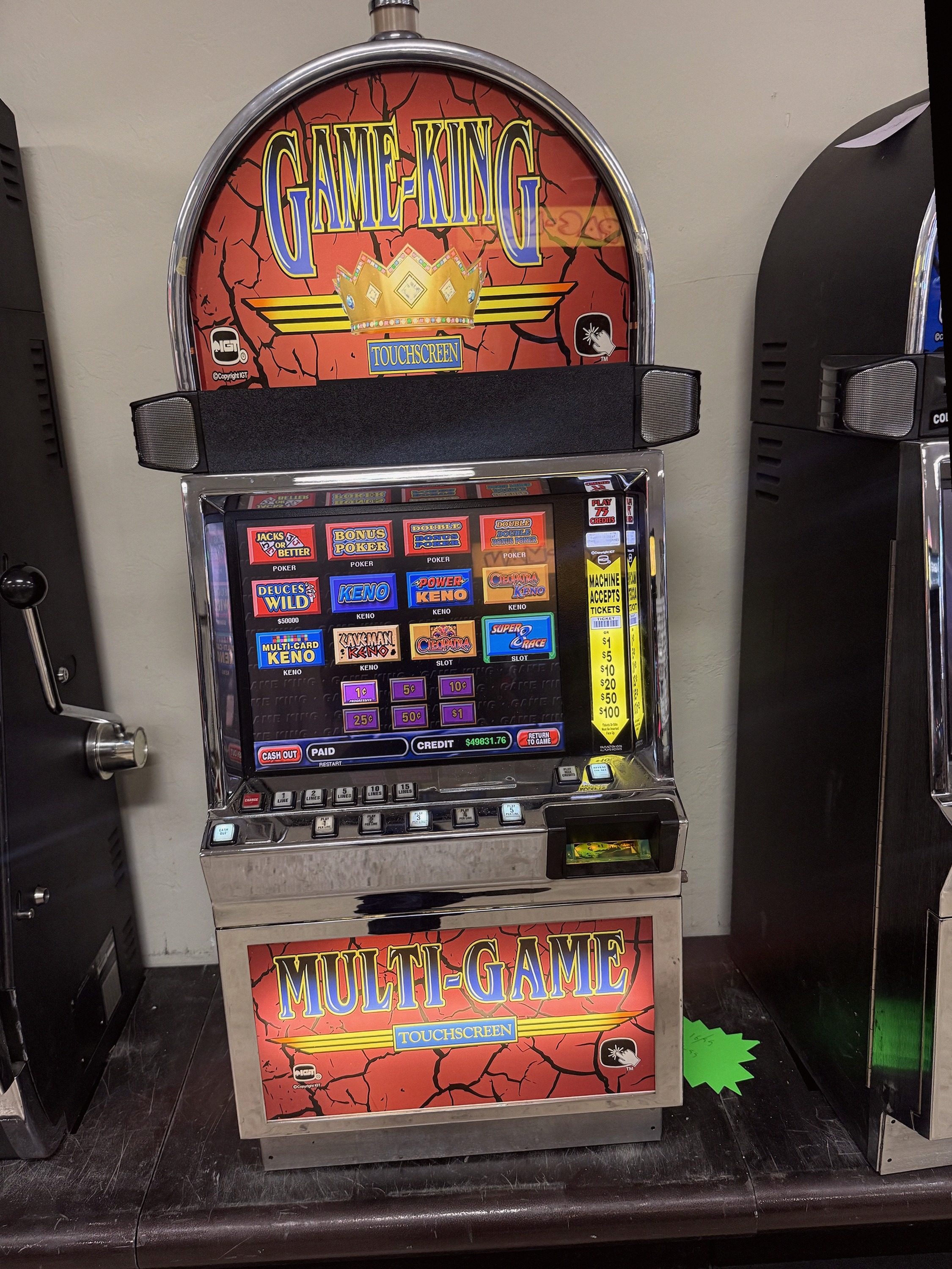 Borne Multi-Jeux IGT Game King Vidéo