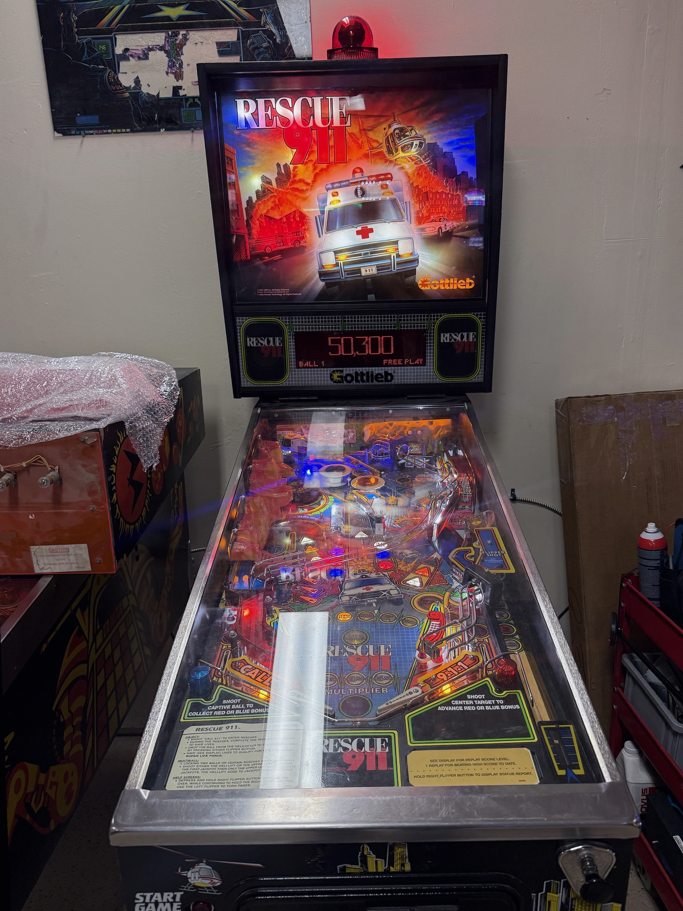 Rescue 911 Pinball Gottlieb